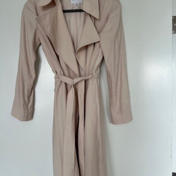 Club Monaco Elila Soft Trench Pale Pink - Size XS - Picture 2 of 4